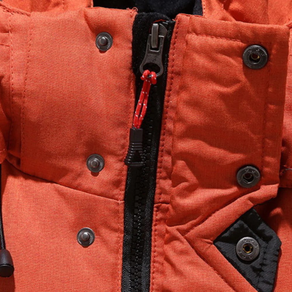 Doudoune hiver homme à capuche amovible déperlante 11