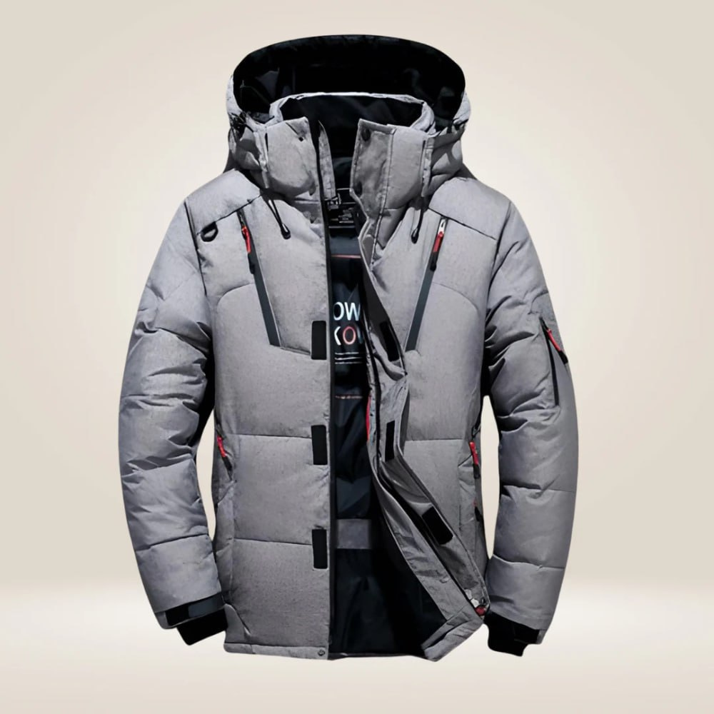 Doudoune hiver homme à capuche amovible déperlante 2