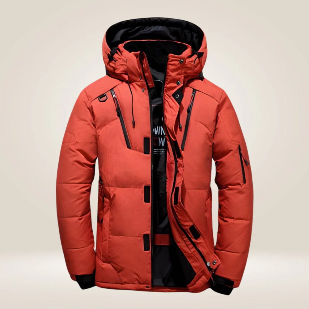 Doudoune hiver homme à capuche amovible déperlante 3