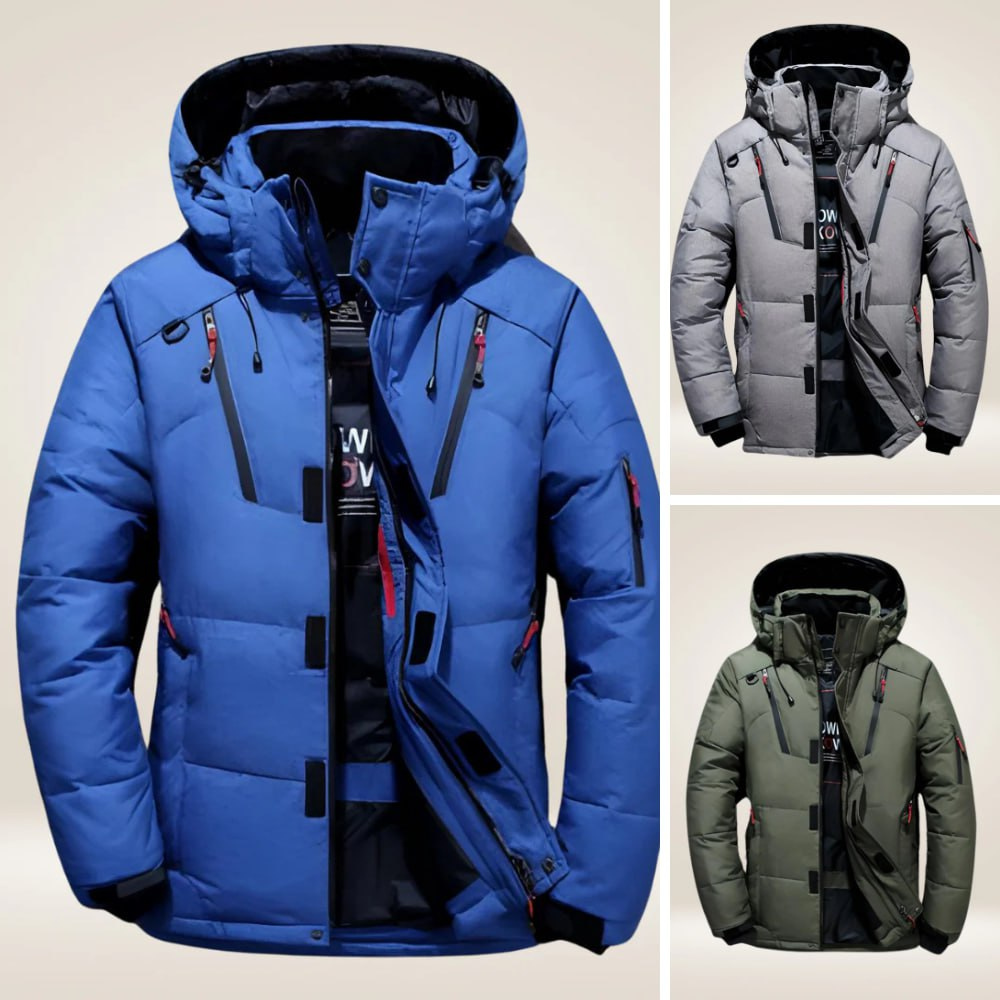Doudoune hiver homme à capuche amovible déperlante 7