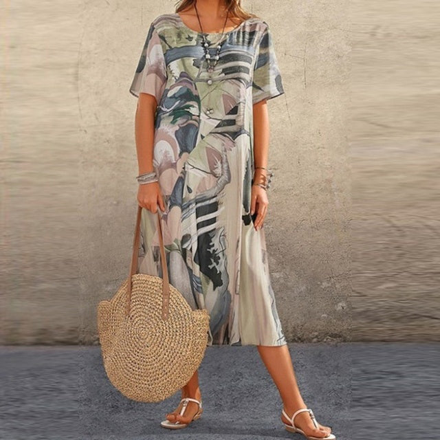 Camille – Robe d’été décontractée à coupe ample femme