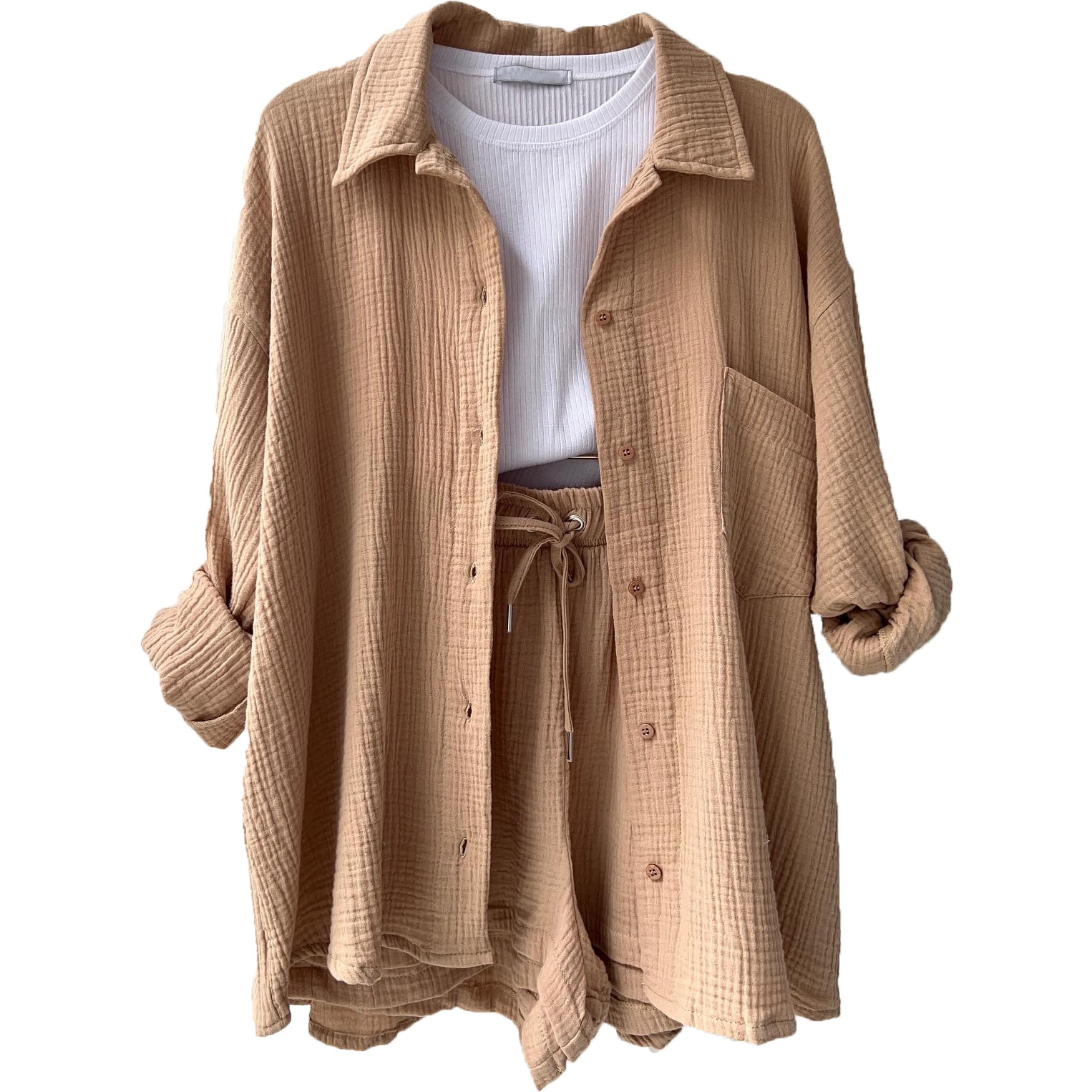 Camille – Ensemble en coton élégant femme
