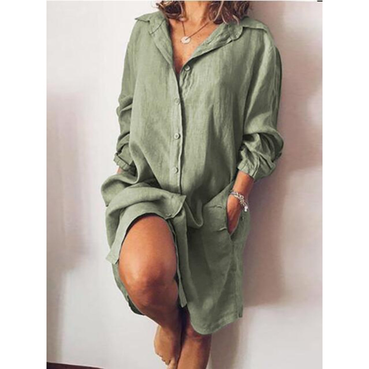 Blouse longue pour femme – élégance fluide et confort raffiné