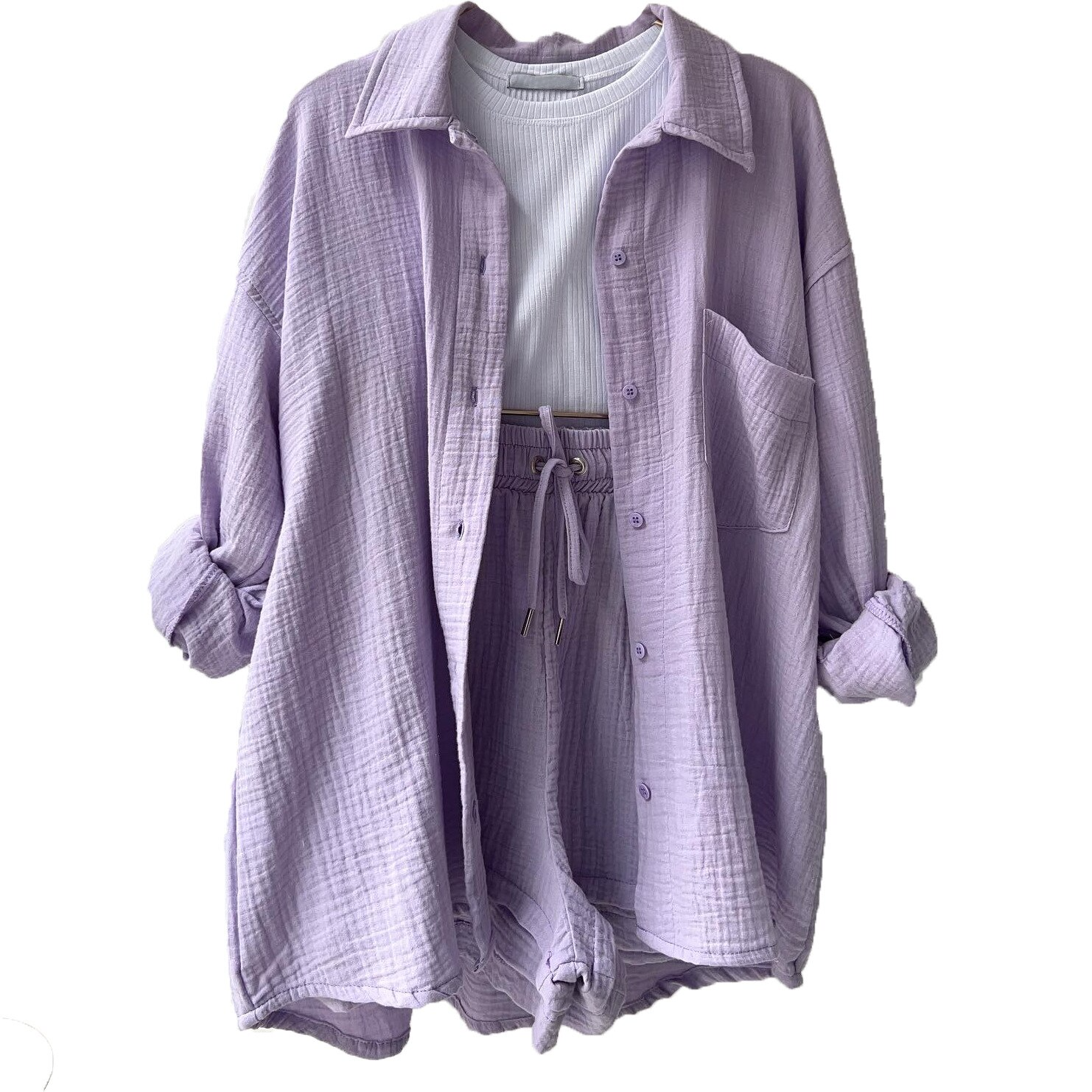 Camille – Ensemble en coton élégant femme