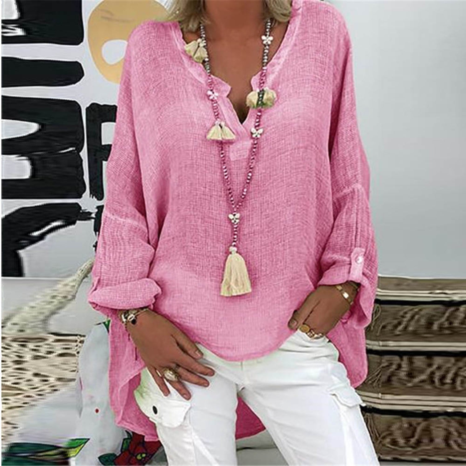 Amandine – Blouse élégante en lin femme