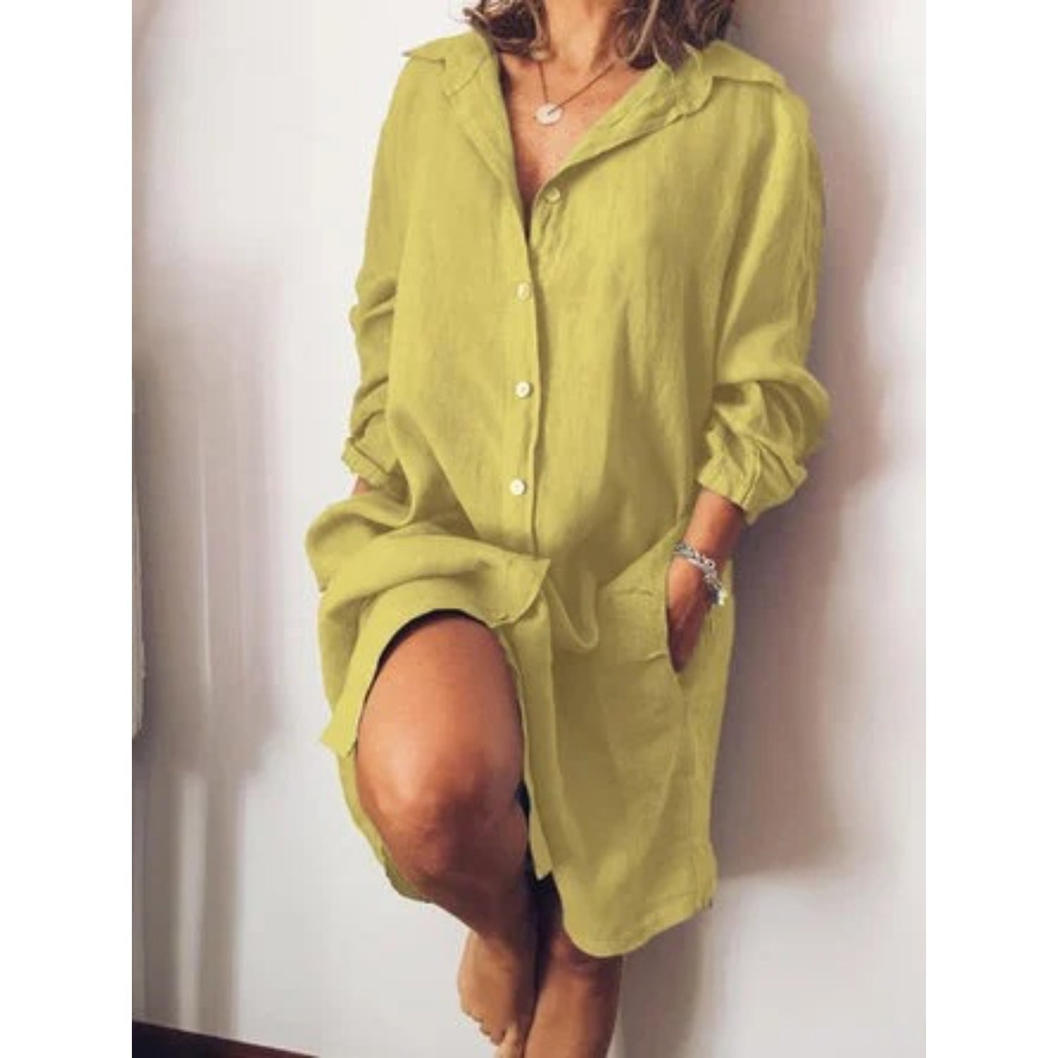 Blouse longue pour femme – élégance fluide et confort raffiné