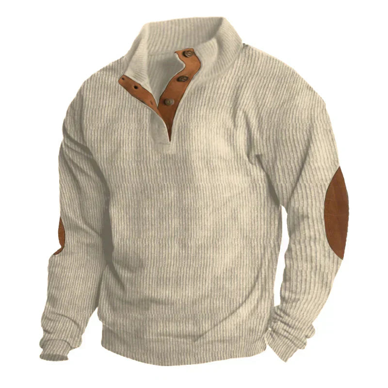 Henri – Pull homme automne hiver détails vintage