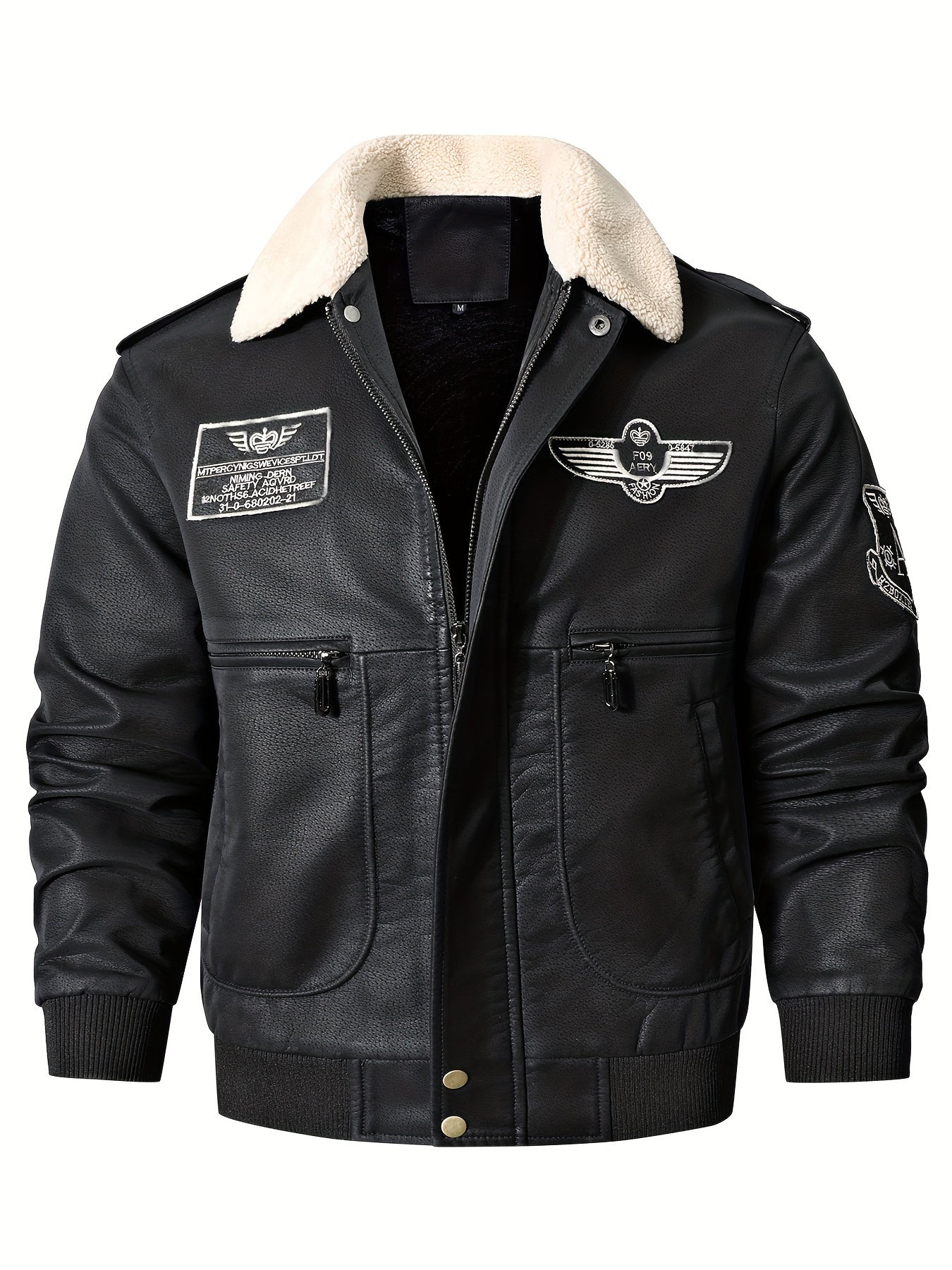 Maxence – Blouson aviateur d’hiver homme avec col en fourrure