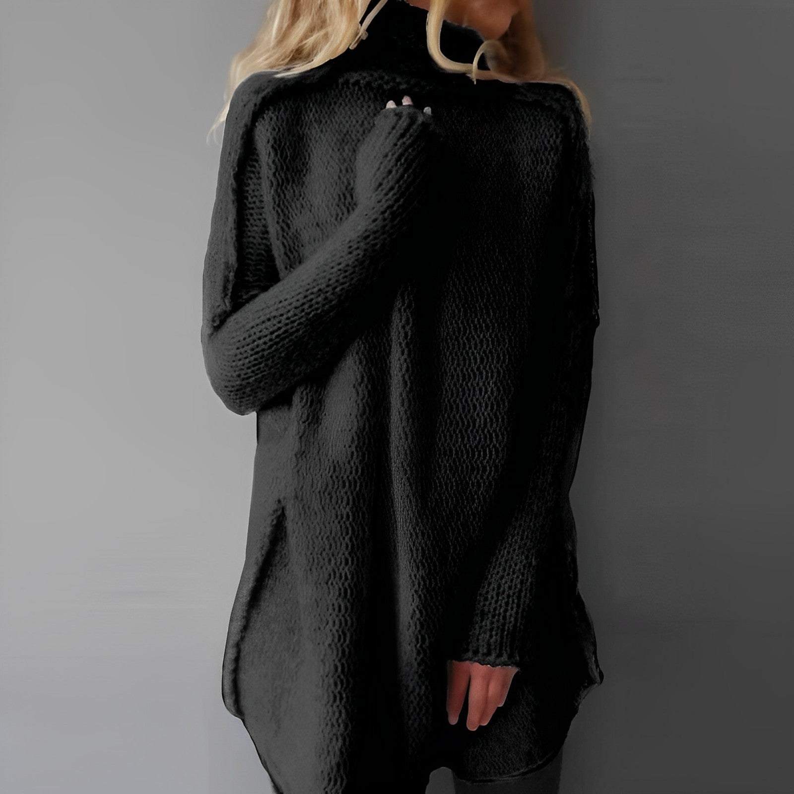 Camille – Pull femme hiver col roulé oversize
