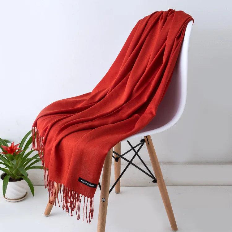 Écharpe femme à franges légère et douce 7