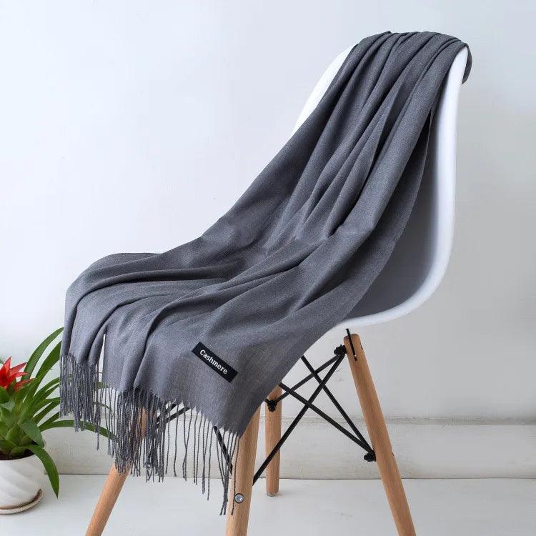 Écharpe femme à franges légère et douce 9