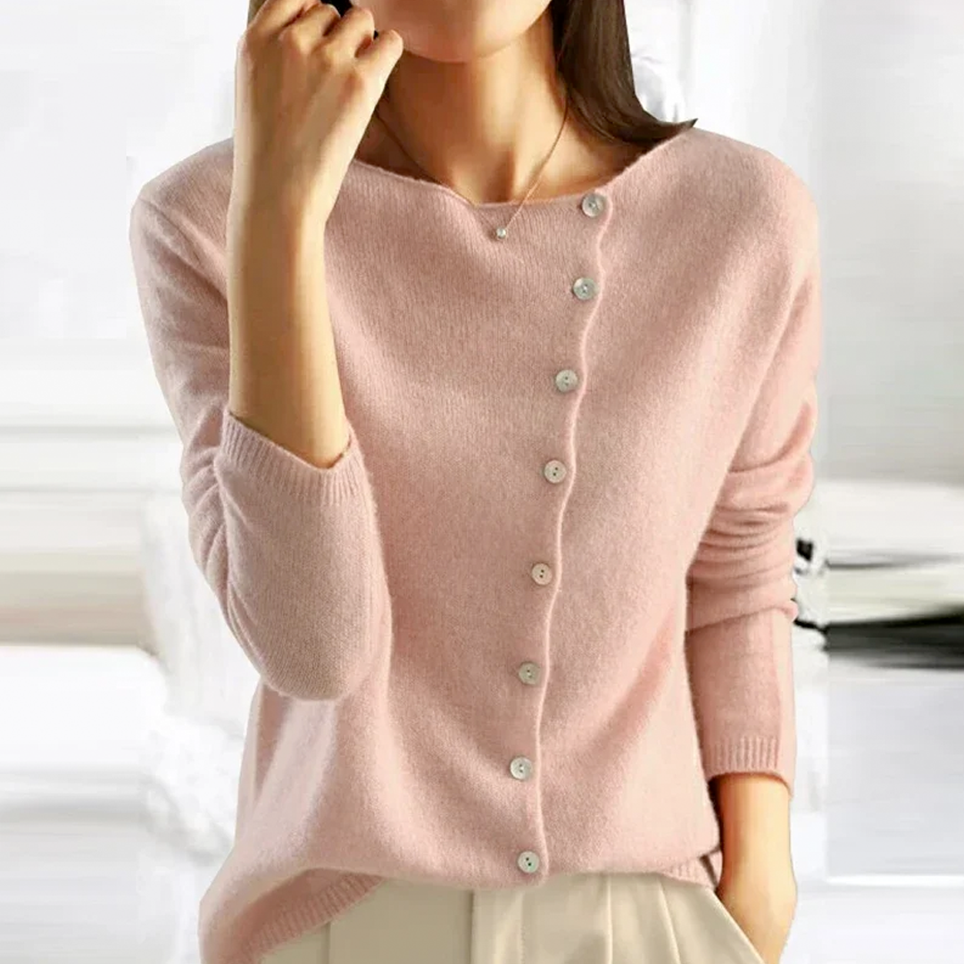 Élodie – Gilet femme boutonné