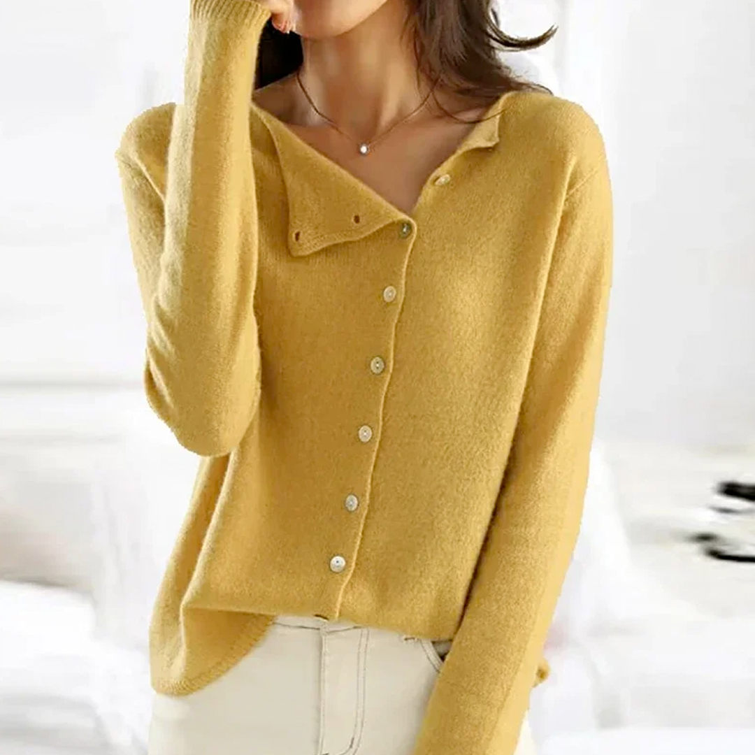 Élodie – Gilet femme boutonné