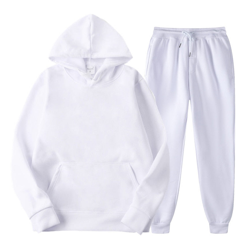 Ensemble jogging femme deux pièces à capuche et taille élastique 3