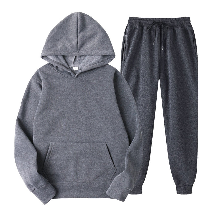 Ensemble jogging femme deux pièces à capuche et taille élastique 4