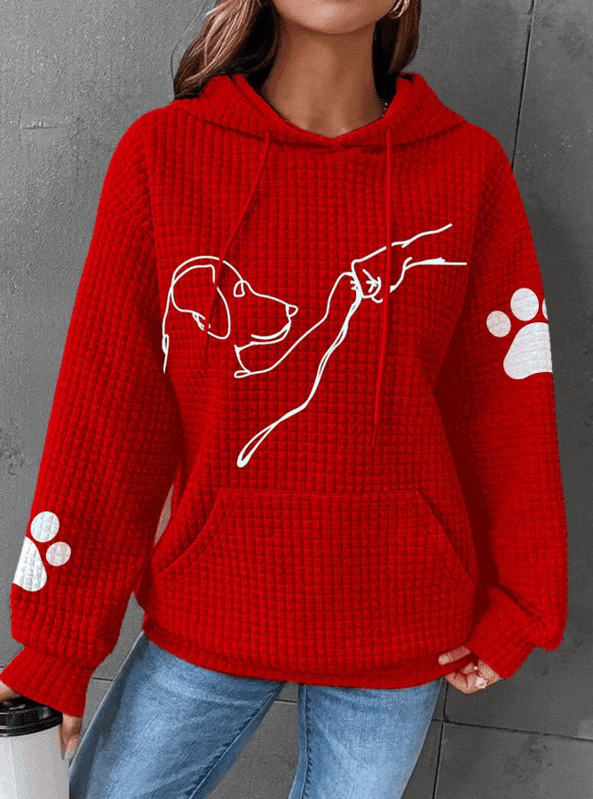 Camille – Sweat à capuche femme imprimé