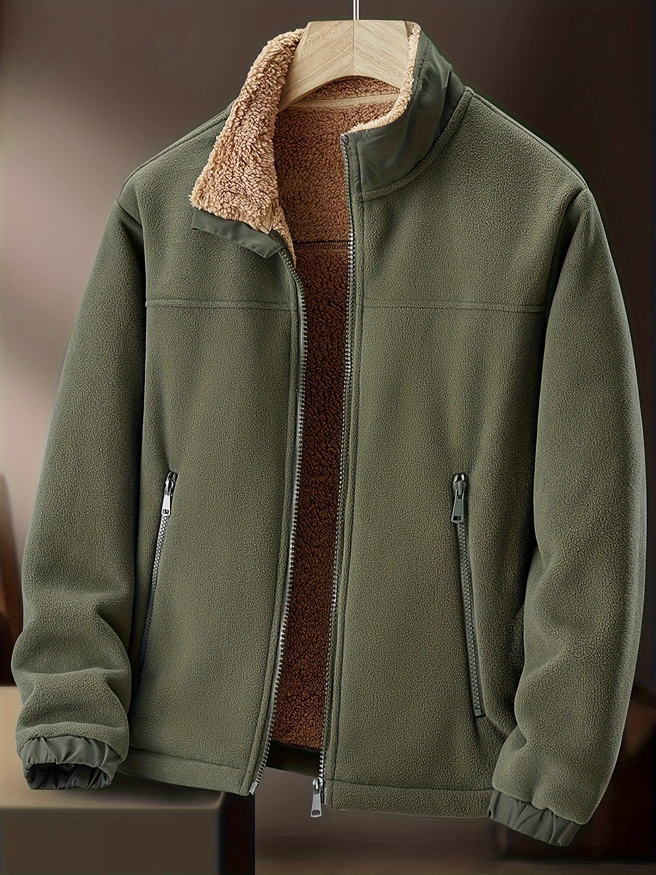 Timothée – Veste polaire homme avec doublure et fermeture zippée