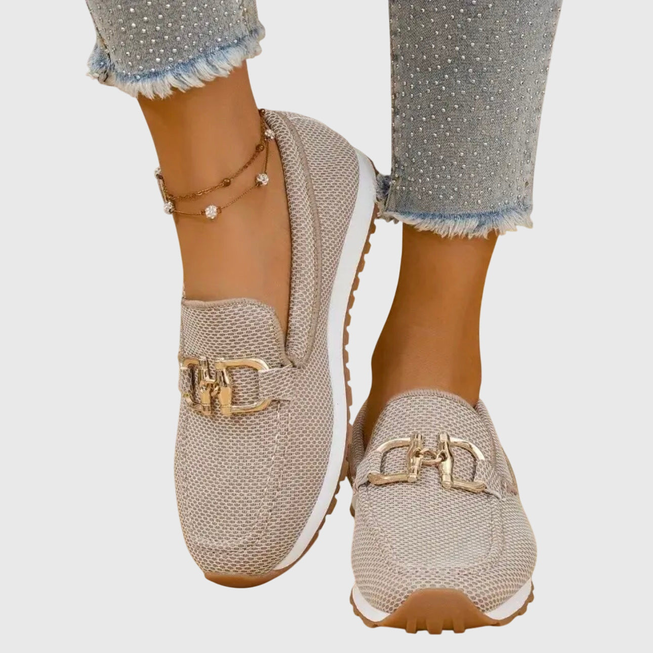 Mocassins femme en maille respirante à semelle amortissante 2