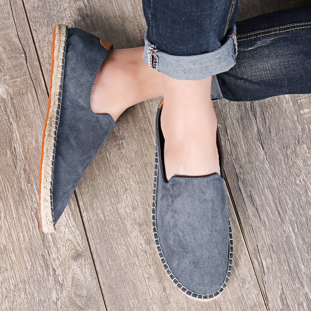 Mocassins homme en toile – confort léger et style estival artisanal