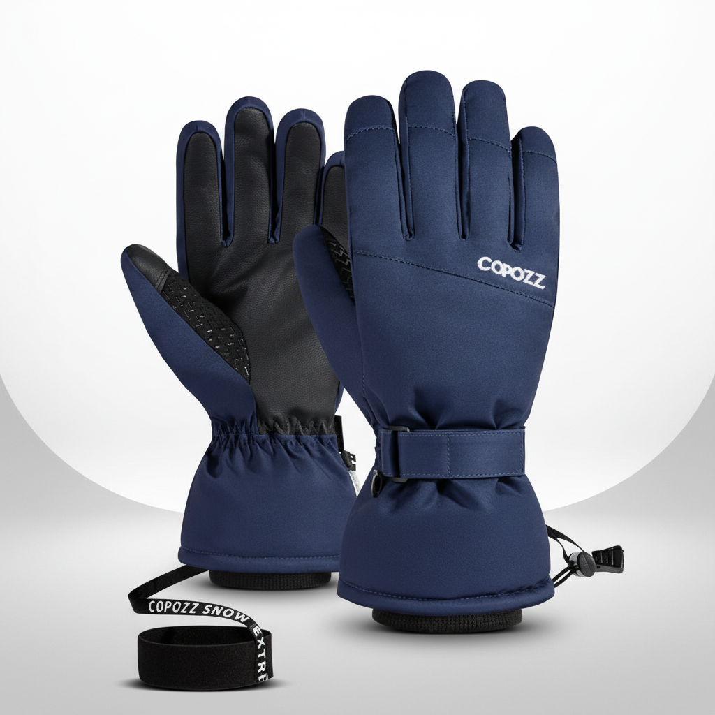 Gants de ski femme déperlants coupe-vent à paume antidérapante 3