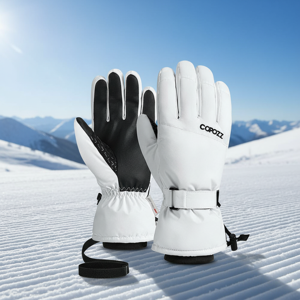 Gants de ski femme déperlants coupe-vent à paume antidérapante 5