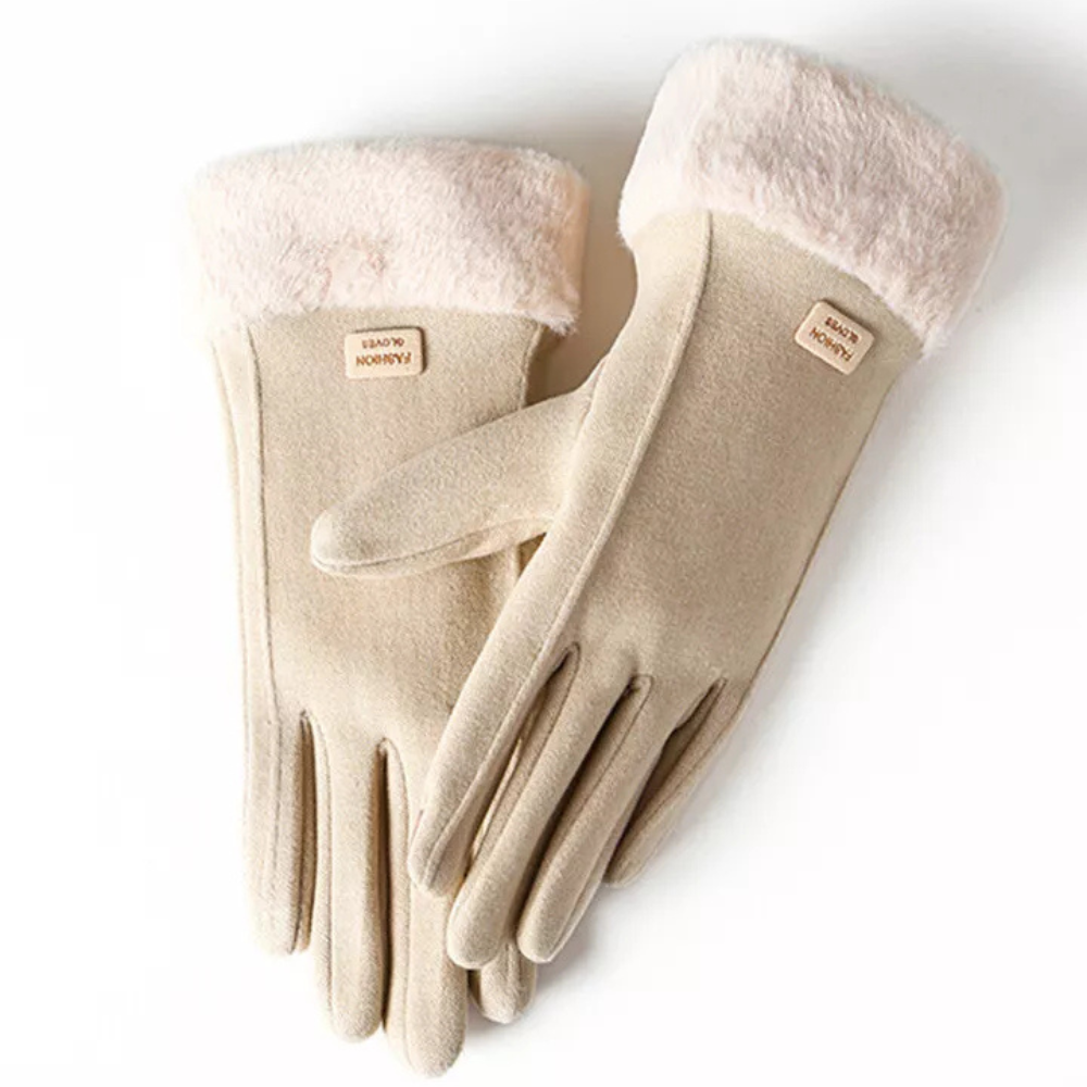 Gants d'hiver femme tactiles antidérapants coupe-vent 1