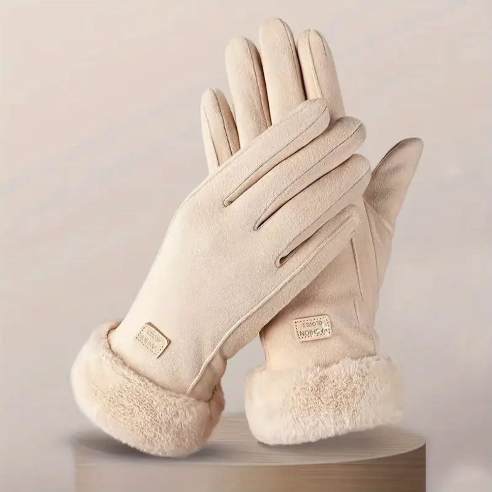 Gants d'hiver femme tactiles antidérapants coupe-vent 5