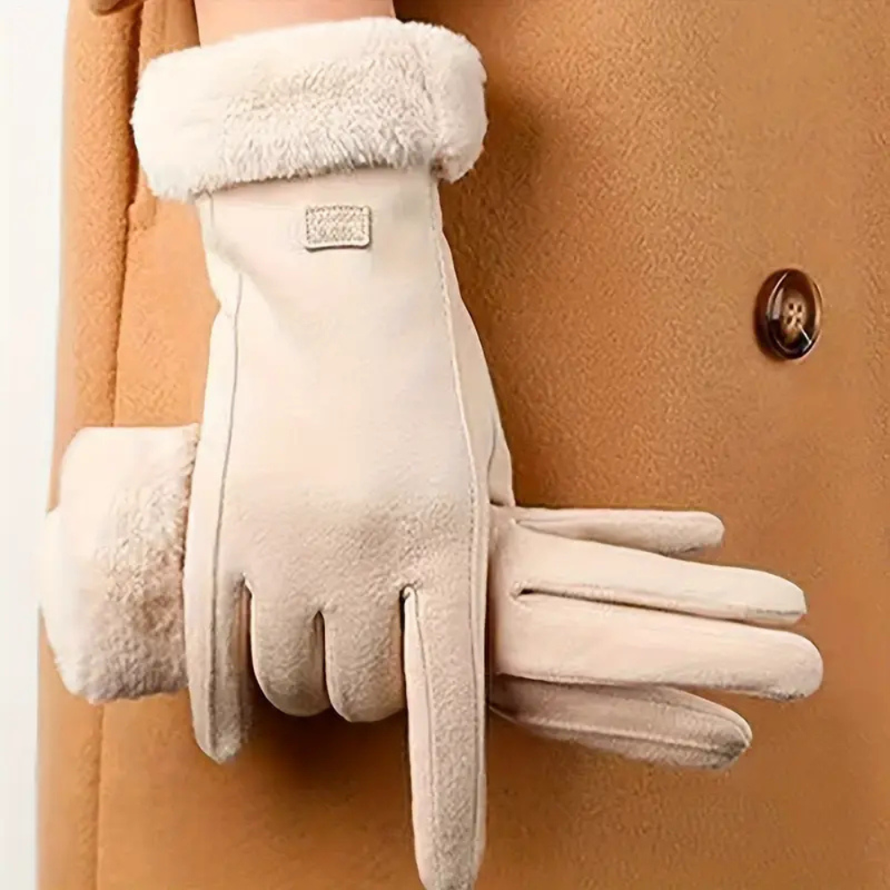 Gants d'hiver femme tactiles antidérapants coupe-vent 6