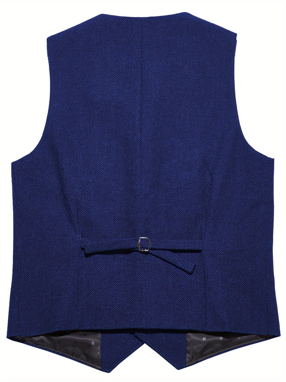 Gilet de costume homme à chevrons col en V boutonné 19