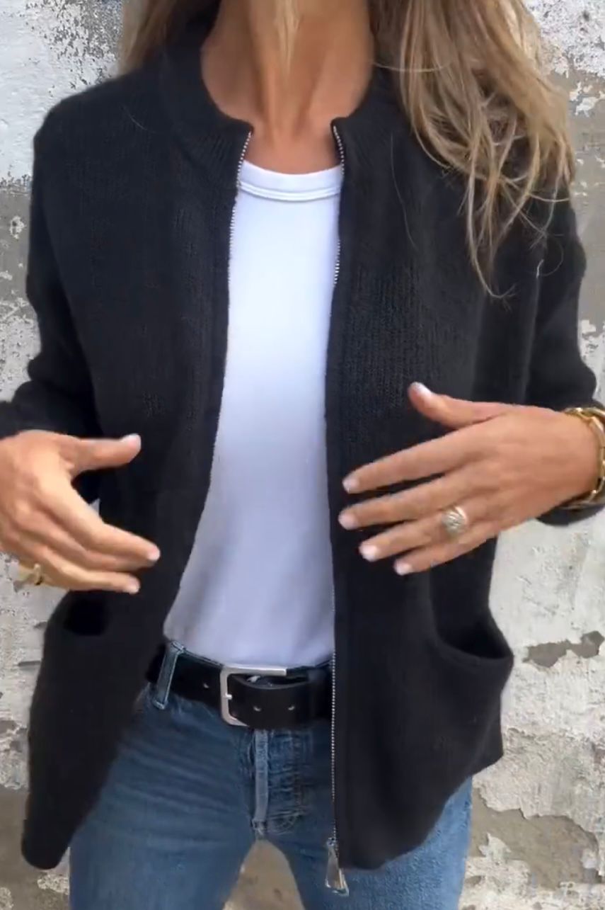 Gilet femme en maille douce et chaude au style intemporel 2