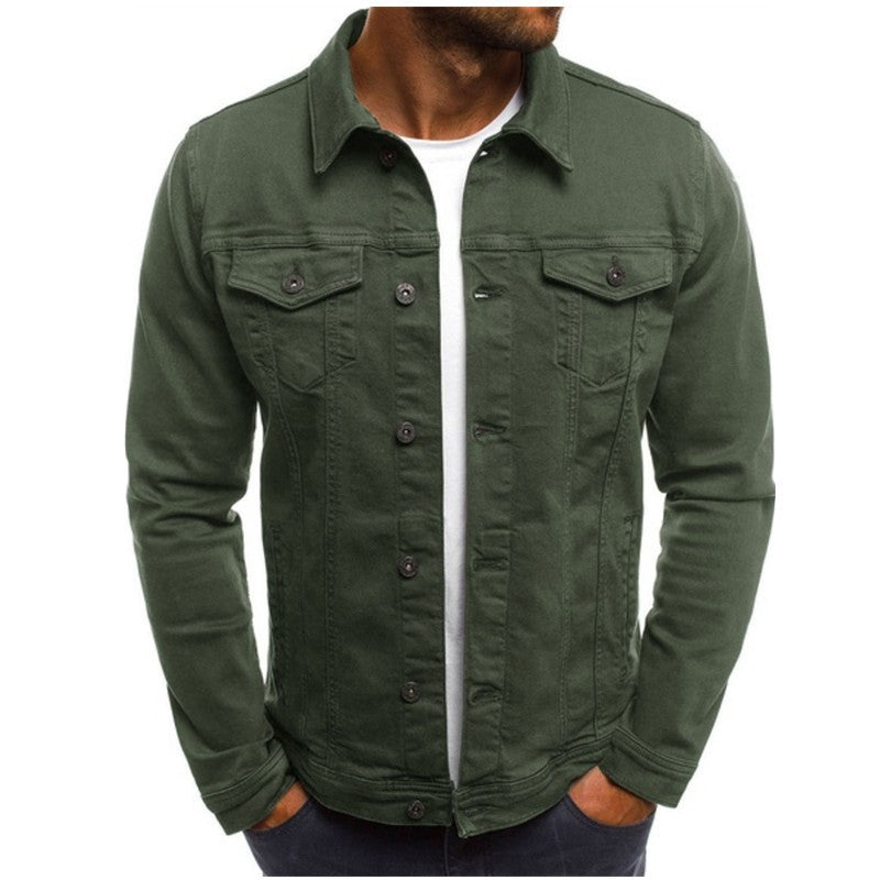 Gilet homme en jean décontracté 1