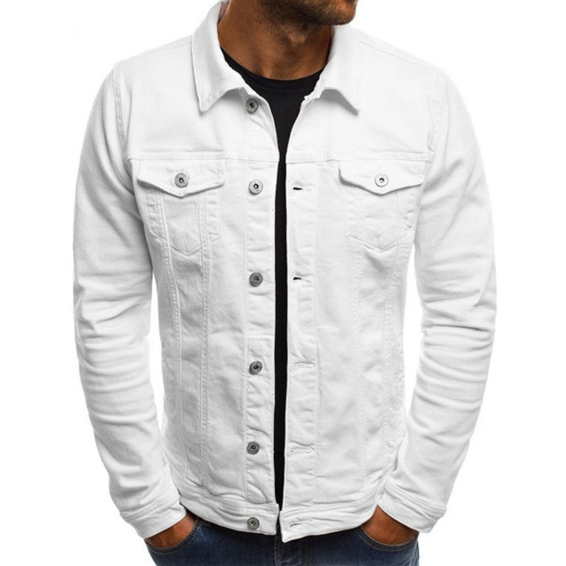 Gilet homme en jean décontracté 2