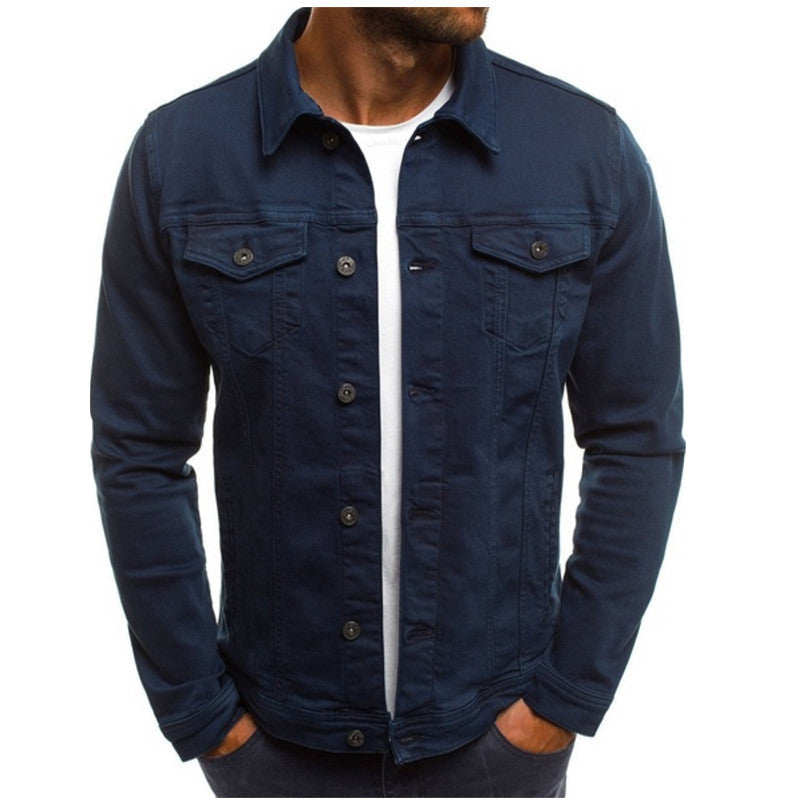 Gilet homme en jean décontracté 6