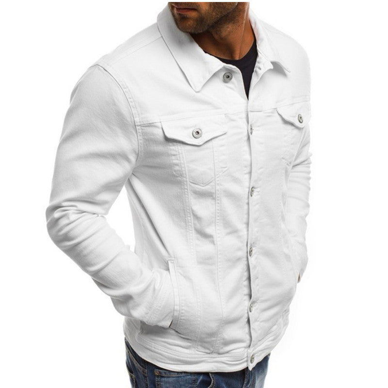 Gilet homme en jean décontracté 8