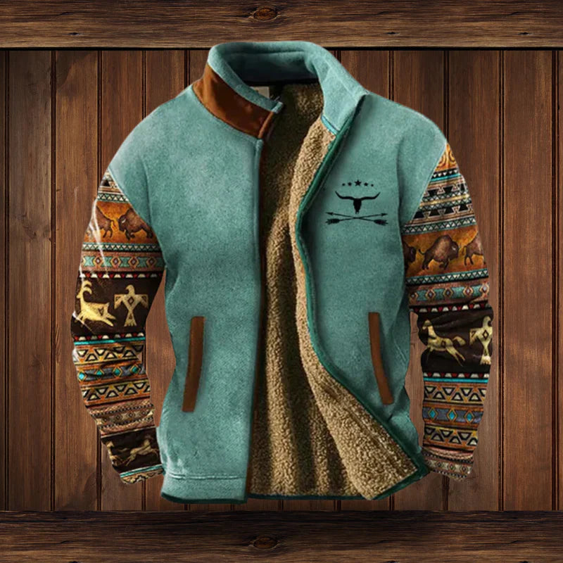 Gilet homme zippé en teddy chaud à l'allure vintage 2