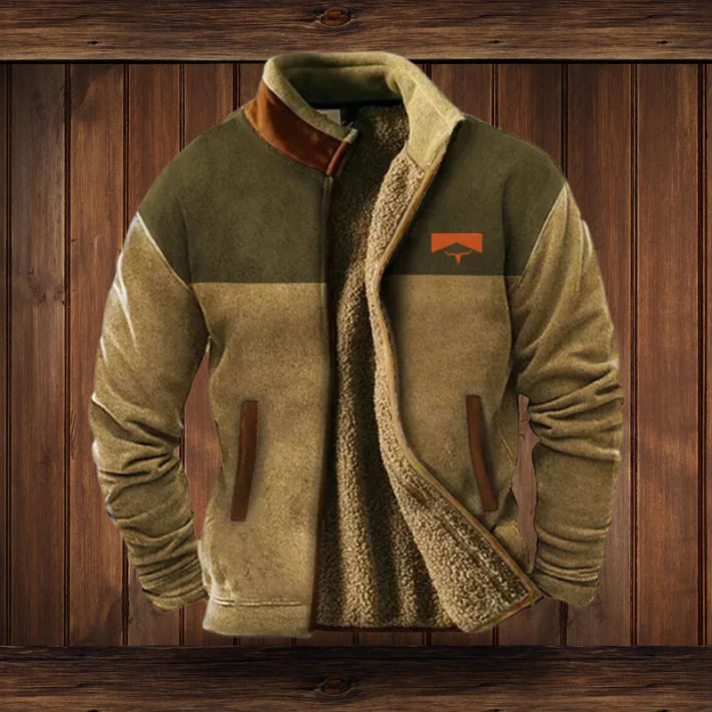 Gilet homme zippé en teddy chaud à l'allure vintage 4