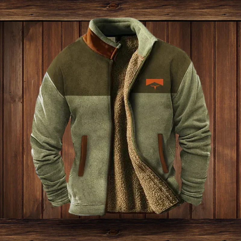 Gilet homme zippé en teddy chaud à l'allure vintage 5