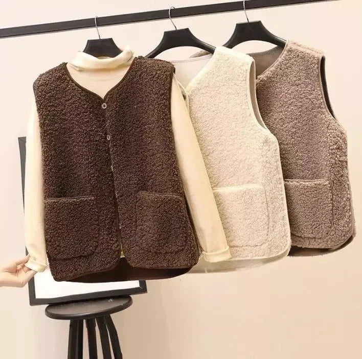 Gilet léger femme en peluche douce pour la mi-saison 11