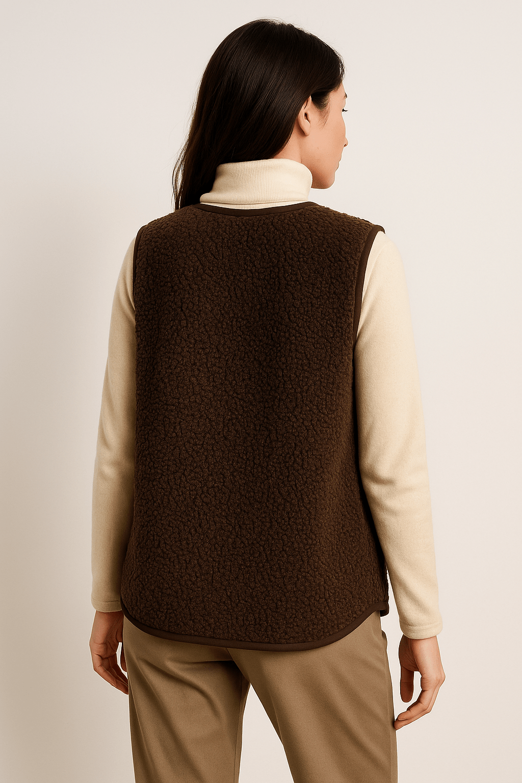 Gilet léger femme en peluche douce pour la mi-saison 5