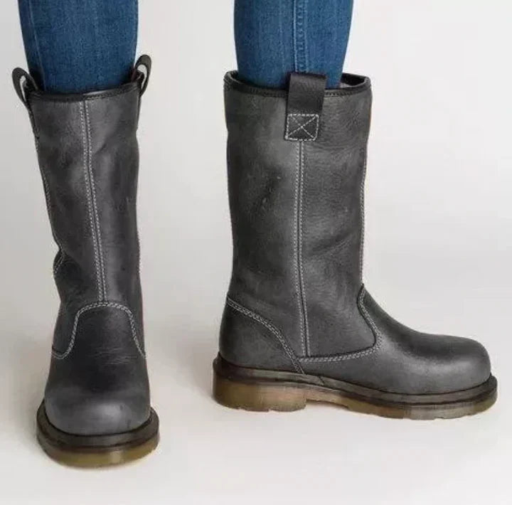 Mathieu – Bottes en cuir doublées style travail d’hiver homme