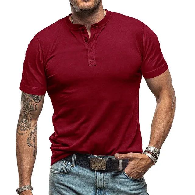 T-shirt pour homme léger respirant en coton avec coupe décontractée Théo