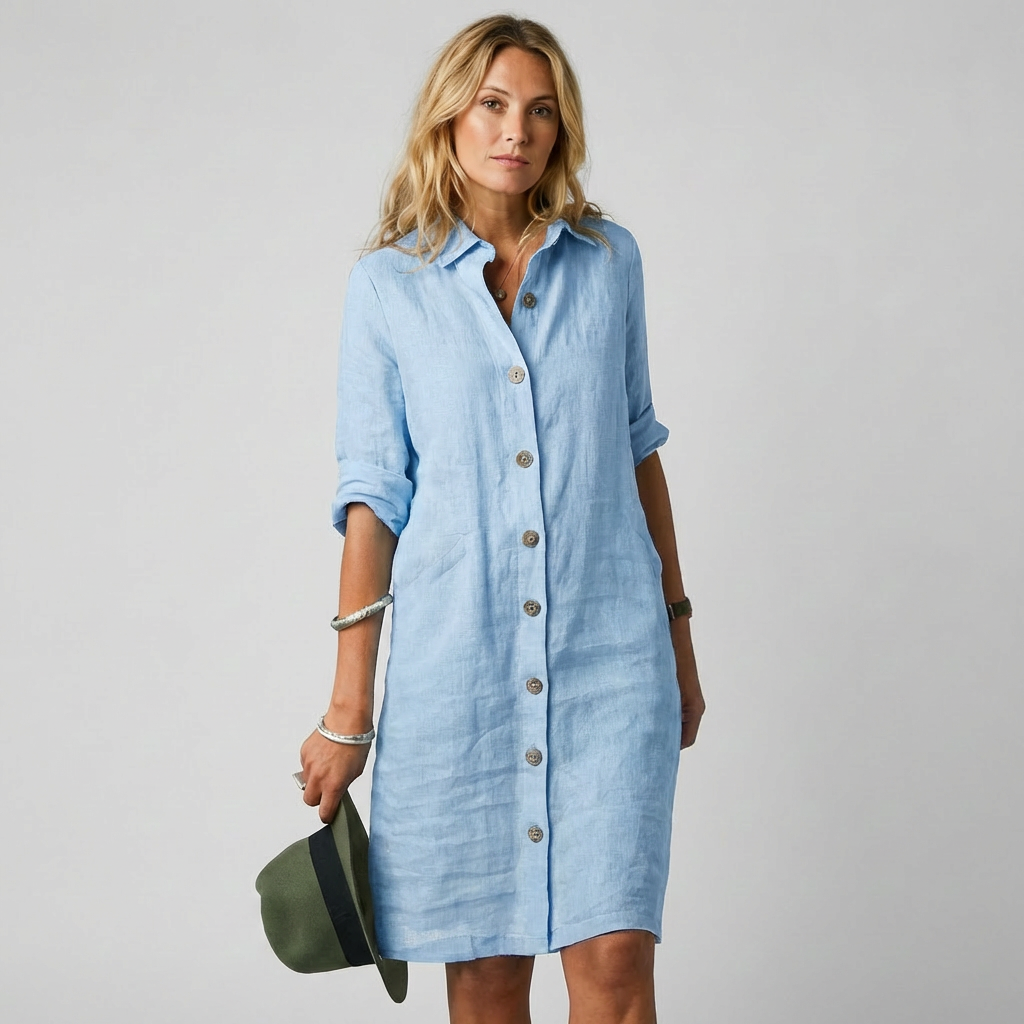Adèle – Robe en lin élégante et stylée femme