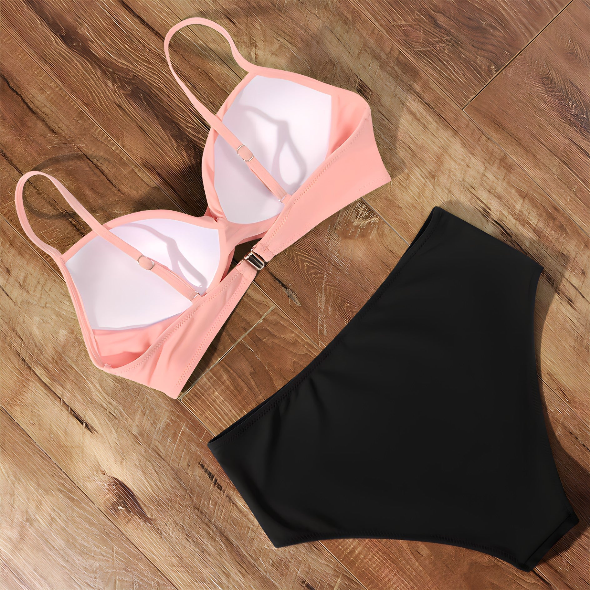 Bikini push-up femme 2 pièces rembourré, maillot de bain à bonnets préformés