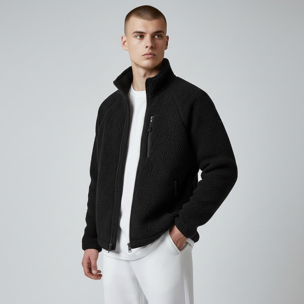 Rémi – Veste polaire chaude zippée d’hiver homme