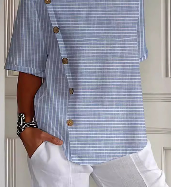 Chemise fluide extensible pour femme – Élégance moderne et confort absolu