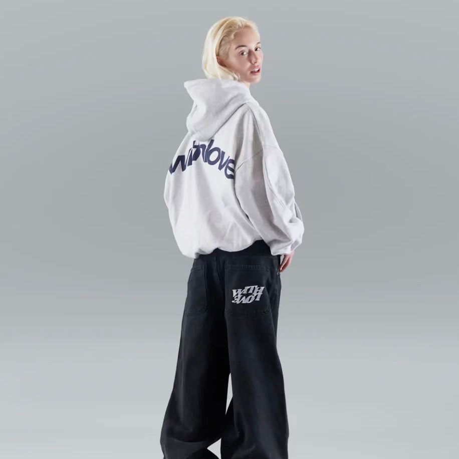 Chloé – Hoodie oversize avec imprimé “With Love” femme