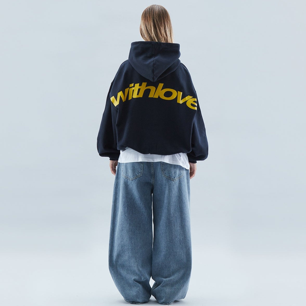 Chloé – Hoodie oversize avec imprimé “With Love” femme
