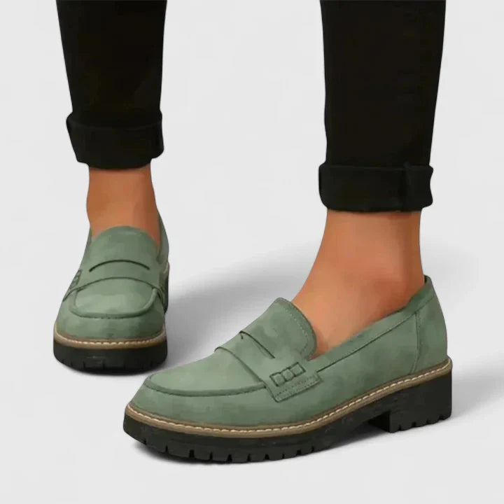 Yasmine – Mocassins à semelle épaisse femme