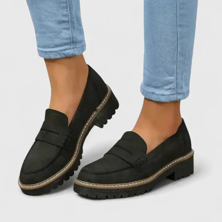 Yasmine – Mocassins à semelle épaisse femme