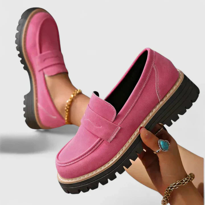 Yasmine – Mocassins à semelle épaisse femme